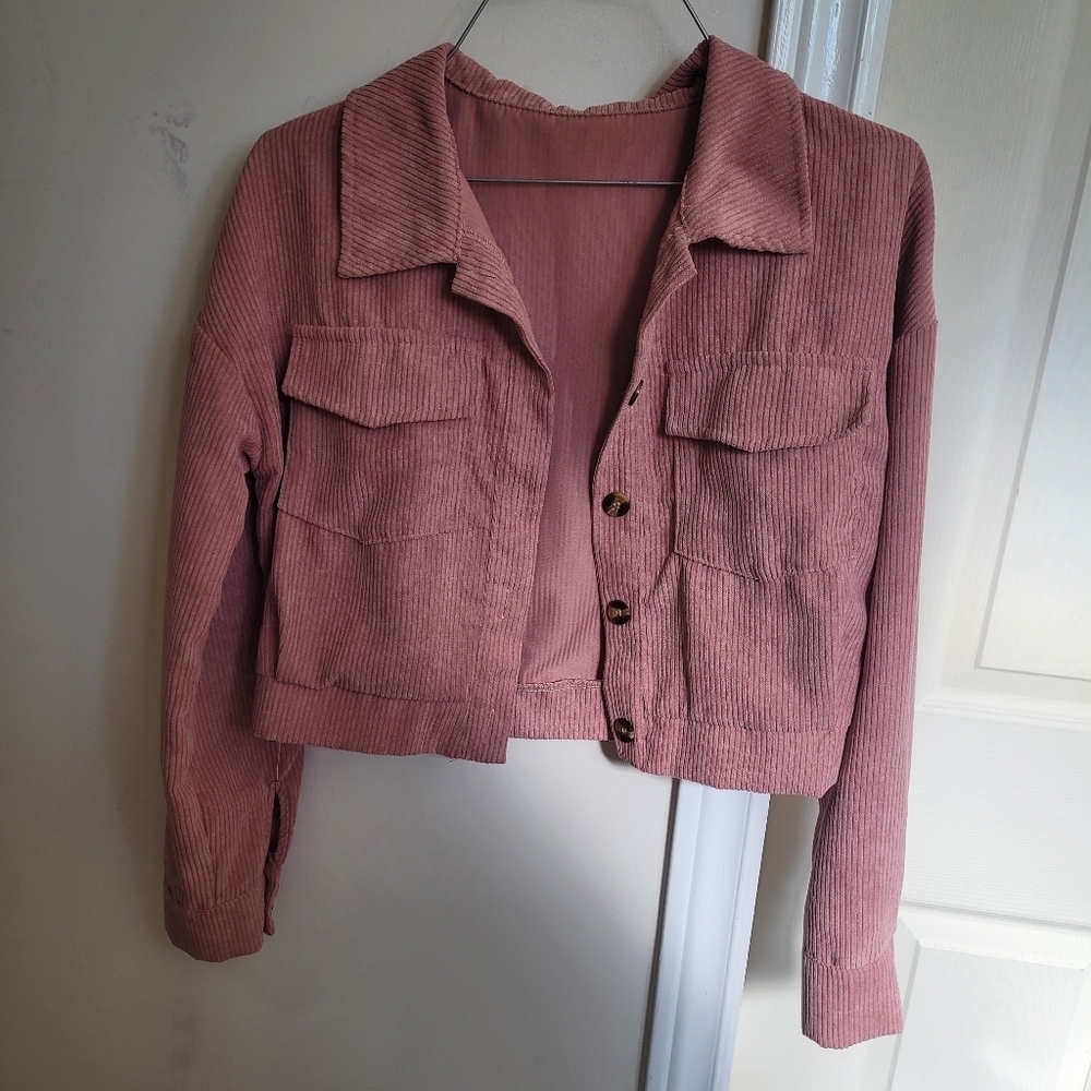 Cropped Corduroy Jacket